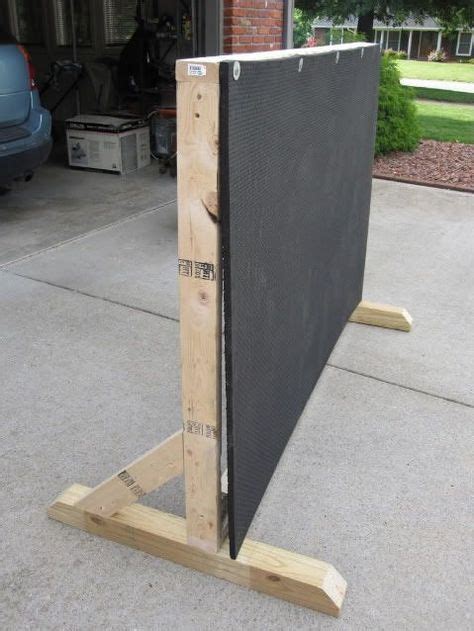 Archery range target backstops.  This versatile system is engineered to stack ...