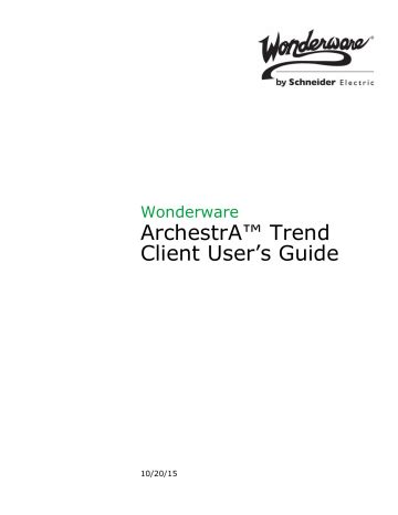 Archestra Trend Client Users Guide Logic Inc