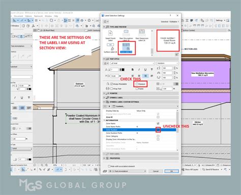 Archicad automatic label.  An element can have any number of Labels.  object labels - automat...
