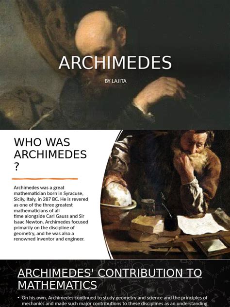 Archimedes contribution to mathematics pdf