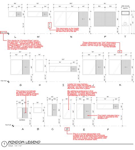 Architectural Graphics 101 Window Schedules