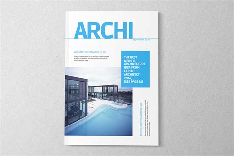 Architecture Magazine Template On Behance