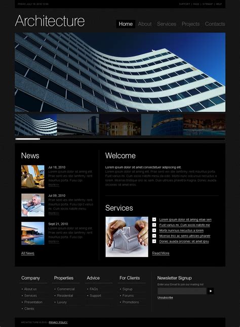 Architecture Website Template 27345