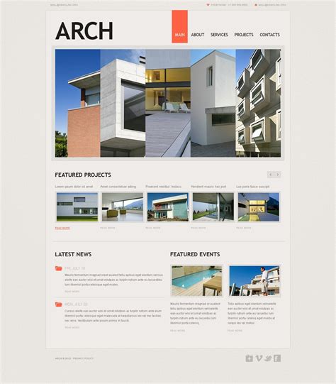 Architecture Website Template 37535