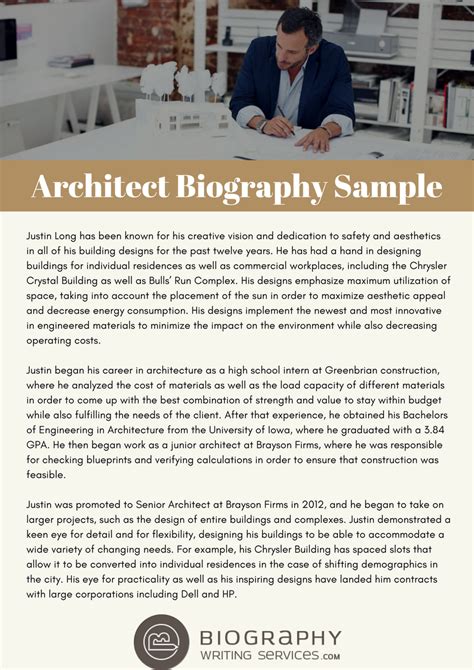 Architecture student biography