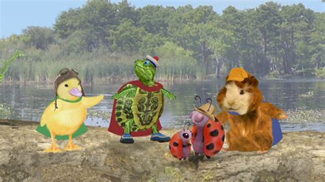 Like many Nick Jr. shows in the UK, Wonder Pets has a UK Dub. Episodes of the dub are currently on Now TV and Freevee A YouTube video that uses the UK dub has been found, and it's viewable right here. Recently, a Dailymotion user named jasonperkins31 has uploaded some episodes of the UK dub. Linny the Guinea Pig - Meisha Kelly (S2-3; S1 Redubs)/Isabella Moylan (S1) Turtle Tuck - Rob ...