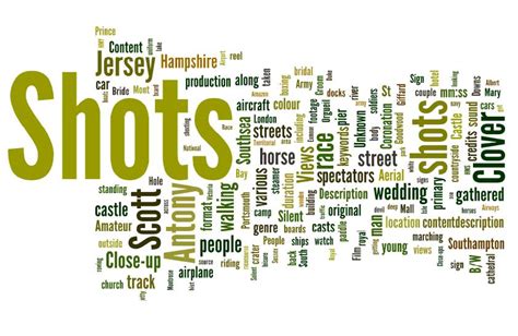 Archives and Auteurs Using Wordle for Archives