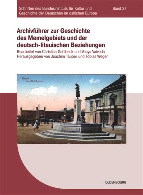Archivführer zur geschichte des memelgebiets und der deutsch litauischen beziehungen. - Vw 1999 new beetle ac owners manual.
