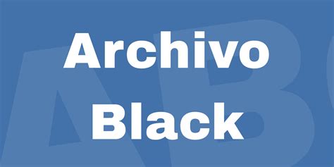 Archivo Black