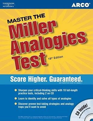Download Arco Master The Miller Analgies Test With Cdrom By William Bader