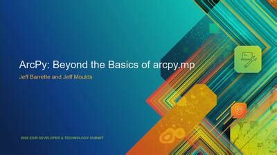 Arcpy mp tutorial.  This session is for those who are already familiar ...