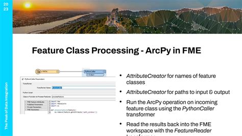 Arcpy return feature class.  import arcpy # Create a spatial reference from a wkid sp...