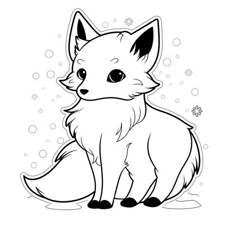 Arctic Fox Coloring Pages