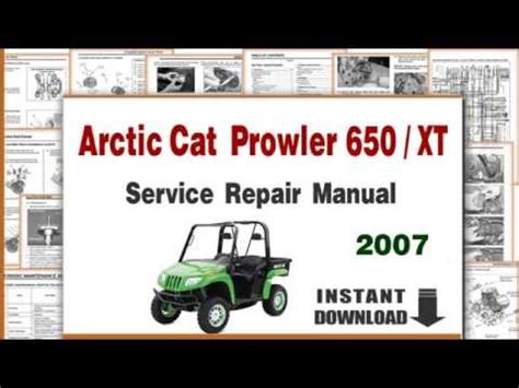 Arctic cat prowler 650 owners manual. - Arctic cat atv 650 2015 shop manual.