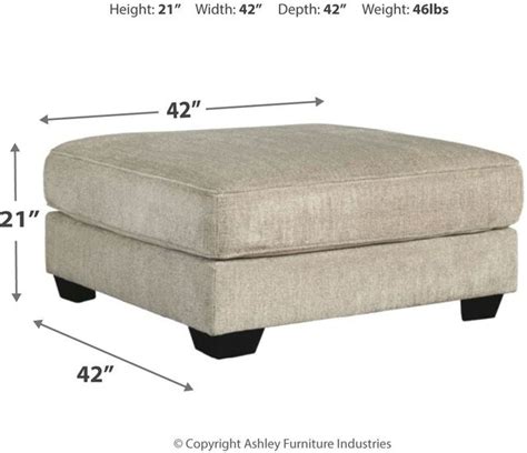 Ardsley Pewter Oversized Accent Ottoman