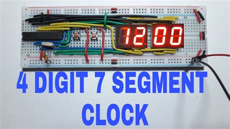Arduino 4 digit 7 segment display clock with rtc ds3231.  The clock starts directly from the...