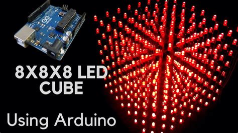 Arduino 8x8x8 led küp (Arduino 8x8x8 led cube making) .