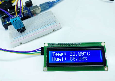 Arduino OLED Temperature And Humidity Sensor using DHT1 sensor YouTube