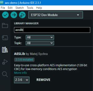 Arduino aes 128 example. com and github.  In contrast the Data Encryption Standa...