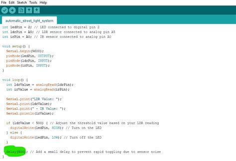 Arduino code for street light.  Find this and other hardware projects on Automatic St...
