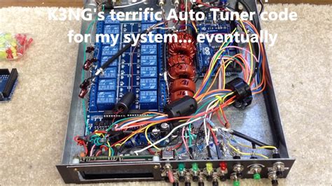 Arduino controlled antenna tuner.  It uses an arduino nano, which saves st...
