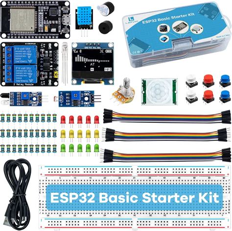 Arduino esp32. com: LAFVIN Basic Starter Kit for ESP32 ESP-32S WiFi I OT Development Boar...