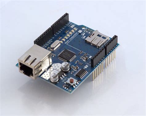 Arduino ethernet shield 2.  Just plug this module onto your Arduino Board, connect it to your ne...