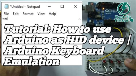 Arduino hid keyboard example.  We will use this example to verify that the board...
