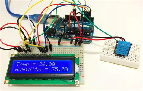Arduino humidity and temperature sensor.  In this lesson, you&rsquo;ll learn how to measur...