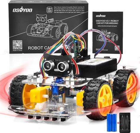 Arduino ir tracker.  OSOYOO V2. 1 Smart Robot Car Kit For Arduino - Controller Board Lin...