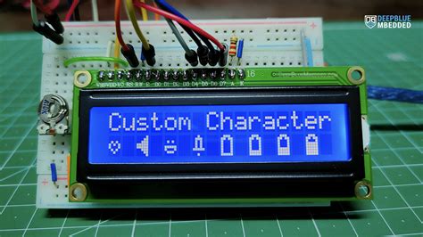 Arduino lcd custom character.  Add a clear, readable display to your electronics projects...
