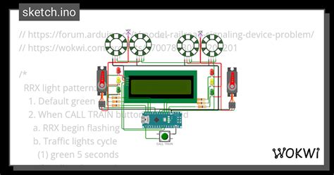 Arduino model railroad crossing gate sketch.  3 of CSE, IUBAT 4 //AI-M...