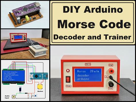 Arduino morse code library.  You can use this library along example codes and two switches ...