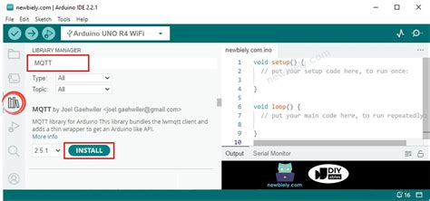 Arduino mqtt library. .  ...