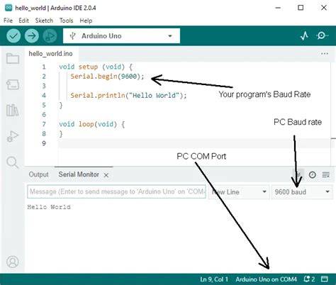 Arduino serial begin.  Avant de pouvoir envoyer des données, il faut initialiser...