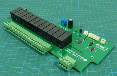 Arduino speaker selector.  This project is a DIY six-channel stereo speaker selector base...