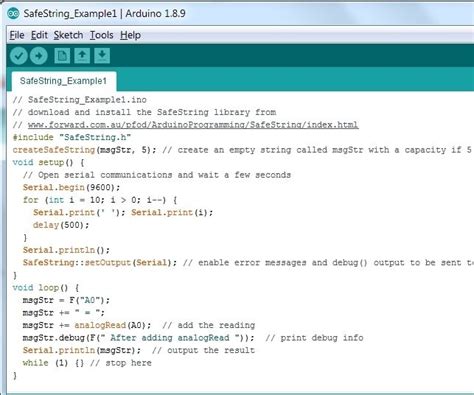 Arduino string format.  Right now Im just testing the formatting part. ...