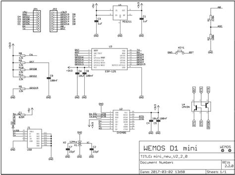 Arduino wemos d1.  This board is widely used in the Find the schematic di...