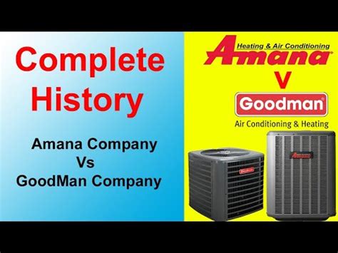 Are Amana and Goodman the Same Company? - Answereco