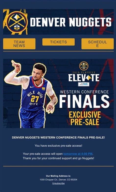 Are Nuggets tickets for the NBA Finals already on sale?