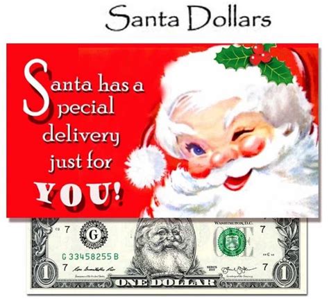 SANTA CLAUS U.S. $2 TWO DOLLAR BILL REAL DOLLAR CIRCULATED MONEY ITEM # 67  