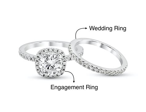 Are engagement rings and wedding rings the same. Understanding Ring Sizes . When it comes to engagement rings and wedding rings, one thing is for sure: size matters. Standard ring sizes are given in millimeters based on the inner circumference of the ring. Just like clothing, rings are sized on a standard scale so that a woman's size 6 is the same from jeweler to jeweler. 