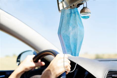 Are items hanging from rearview mirrors illegal in California?