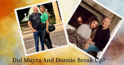 Are mayra and donnie still together 2023. The last post on the Instagram account, @mayraanddonnie, is a picture of the couple together, which was posted on August 21, 2022. Mayra and Donnie announced their engagement in a video uploaded on the YouTube channel Low Carb Love on October 11, 2020. At this point, in 2021, Mayra Wendolyne should have more than $650, 000 in assets. 