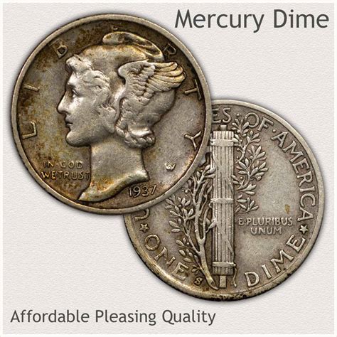 The 1944 dime value is $1.81 for a coin that is circulated, priced close to its worth in silver value. Old Mercury dimes are widely collected however and there is potential of higher value. The majority of these silver dimes are heavily circulated and worn, lacking many of the original details. The "Uncirculated" 1944 dime pictured, a $10 to .... 