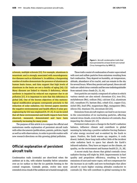 Are persistent aircraft trails a threat to the environment and health ...