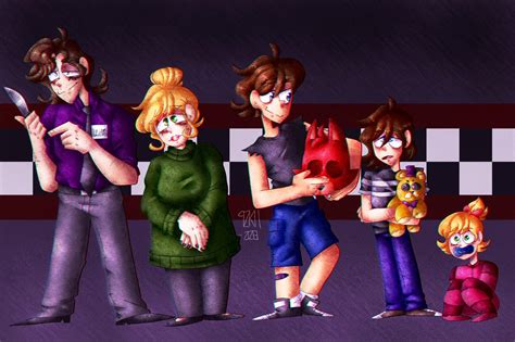 The Afton family's story is mostly in FNaF 4 and Sister Location, and a bit of FFPS. The Fourth Closet also ties into it but it's not the same as it is in the games The main 4 kids' (Gabriel, Susie, Jeremy, and Fritz) names are revealed in the games, and most of them appear in the books..