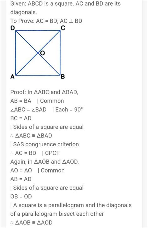 Are the diagonals of a square perpendicular bisectors? - Answers