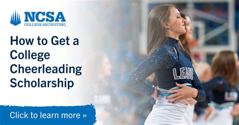 Florida Cheerleading Scholarships. The NCSA Florida Cheerleading athletic scholarships portal connects student athletes each year to the top college teams and coaches to improve their prospects of getting a partially subsidized education to participate in Cheerleading in college. This year only there are 1327 Florida Cheerleading .... 