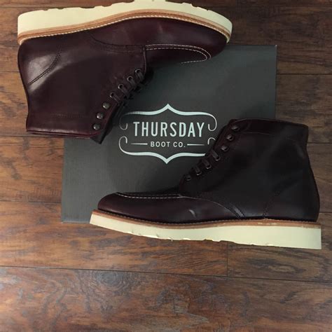 Are thursday boots good. Date First Available ‏ : ‎ August 12, 2020. Manufacturer ‏ : ‎ DNVB INC. ASIN ‏ : ‎ B08FQPL8PN. Best Sellers Rank: #72,129 in Clothing, Shoes & Jewelry ( See Top 100 in Clothing, Shoes & Jewelry) #5 in Men's Oxford & Derby Boots. Customer Reviews: 4.5 585 ratings. 
